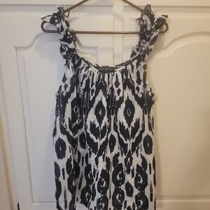 Lane Bryant Monochrome Sleeveless Blouse